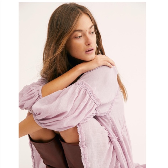 Boho Chic Flowy Dress Free Prople NWT Sz S Lilac - Picture 6 of 7